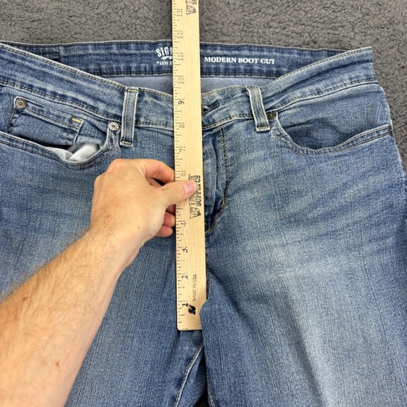 Signature Levi Strauss Modern Boot Cut Jeans Stretch‎ Denim Blue Women's 32x32 - Picture 6 of 11